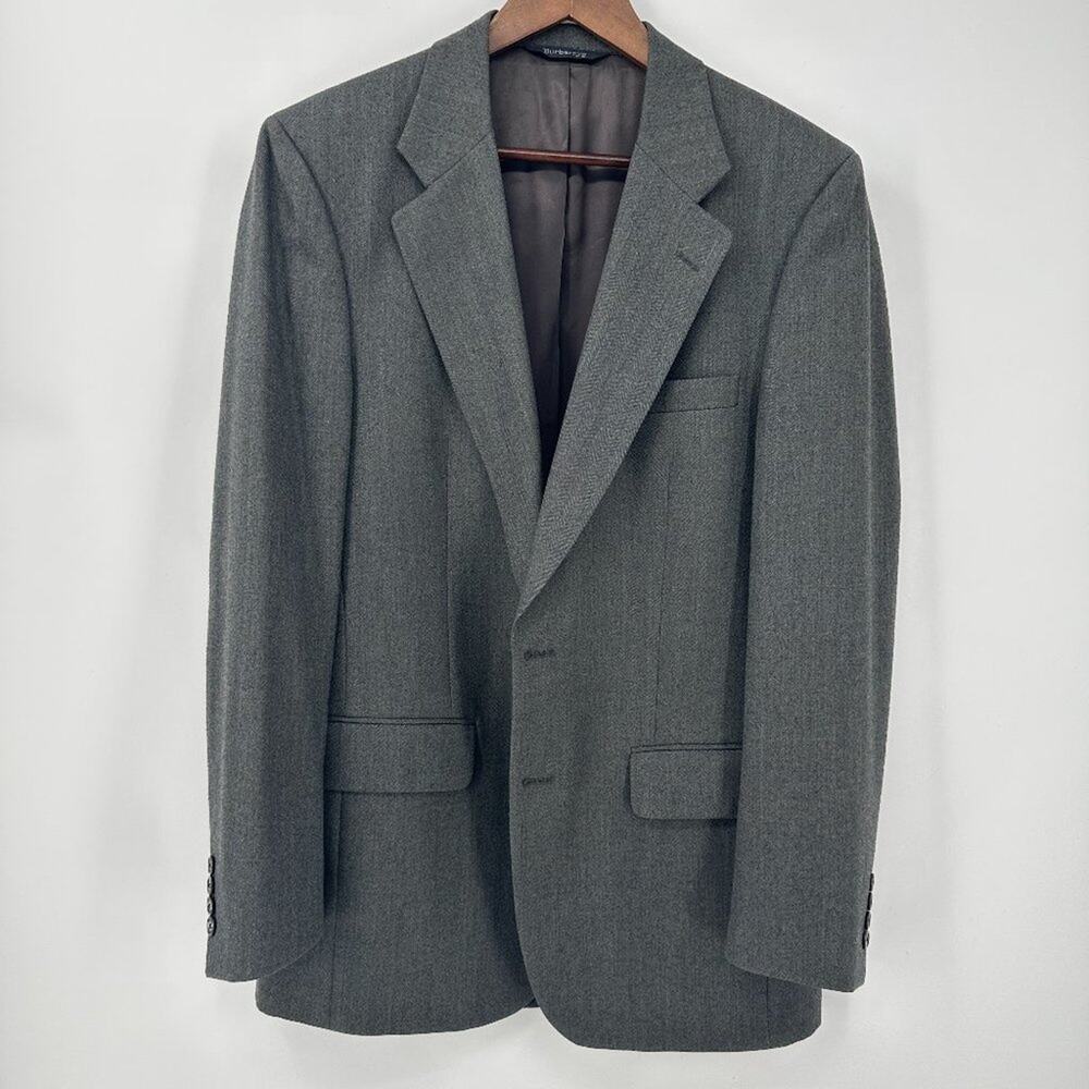 Burberry Burberrys` Vintage Grey Blazer Jacket